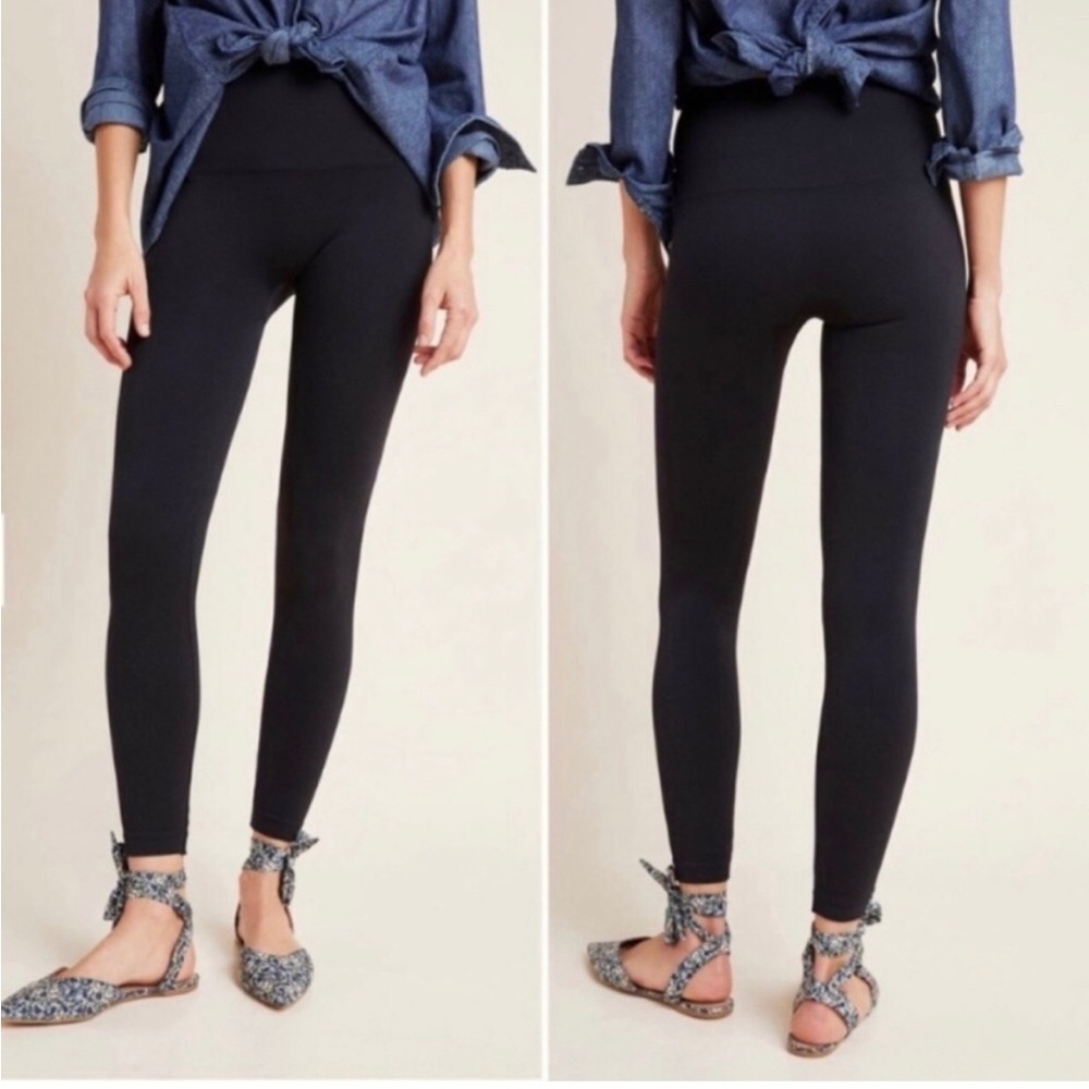 SPANX Look at Me Now Seamless High Waisted Black Leggings Size S